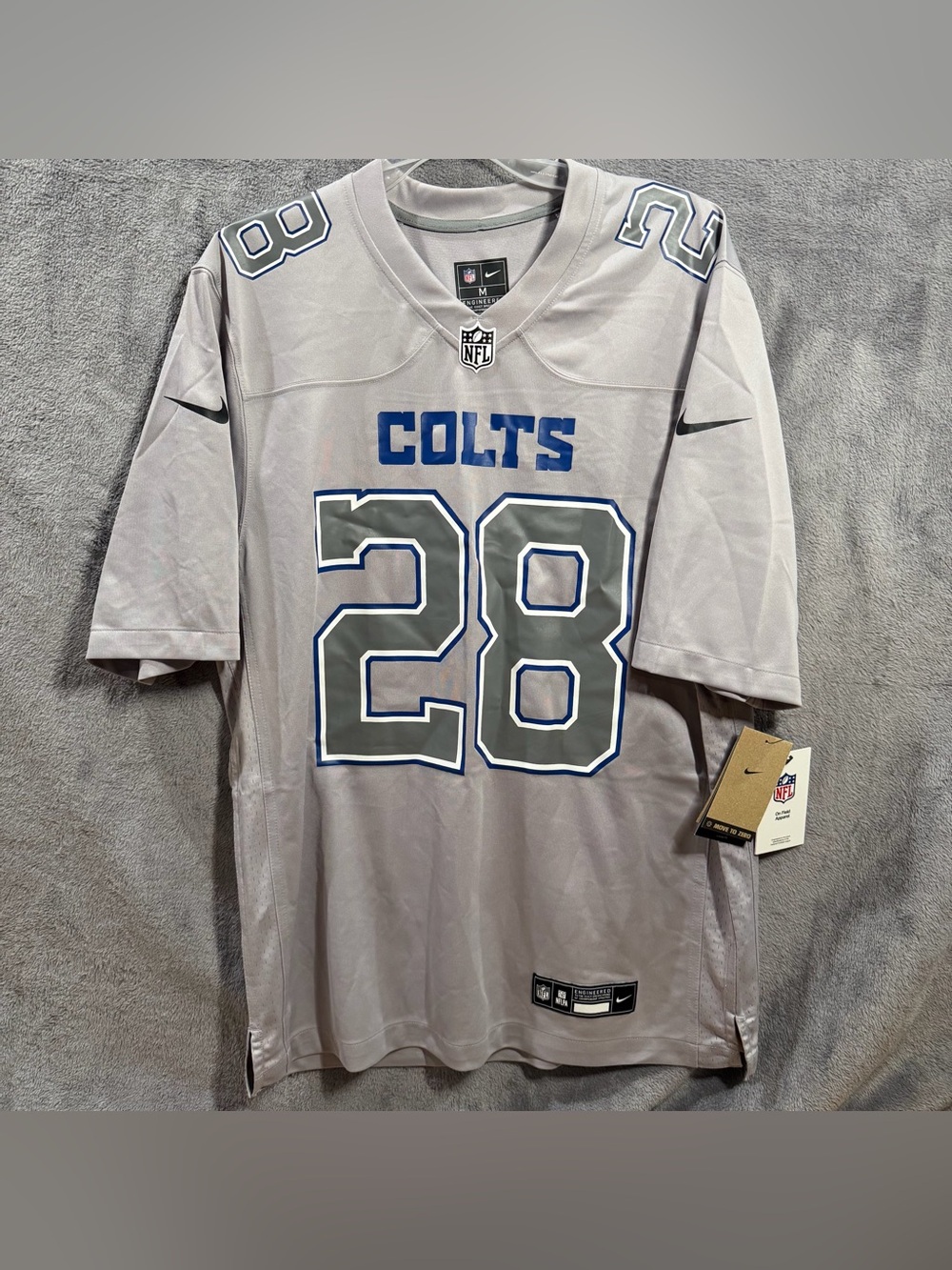 Nike Indianapolis Colts J. Taylor #28 Atmosphere NFL Jersey Mens Size Medium New